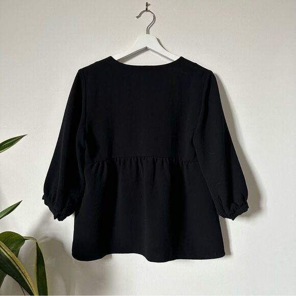 Ba&sh Button Down Top Croy In Black Size 1 Small - Picture 3 of 7